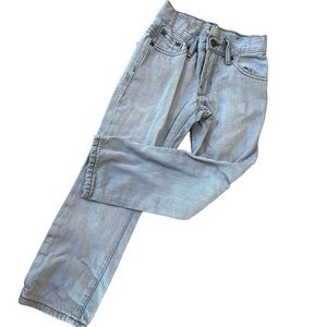 Gap light gray jeans size 5 adjustable waist straight leg